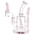 SeshGear Danger Noodle Glass Dab Rig Set - 8.25" / 14mm F