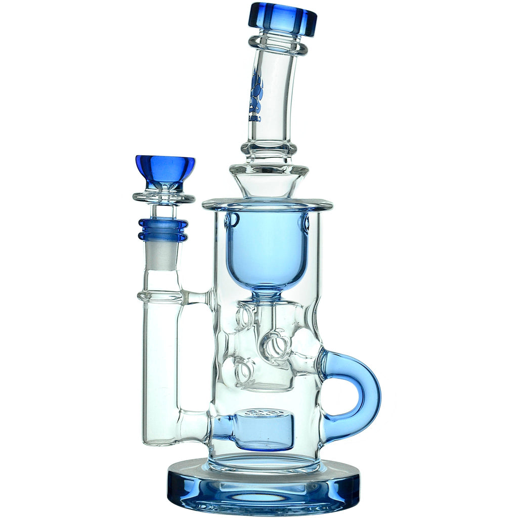 Calibear Cascade Flower Of Life Klein Recycler Water Pipe