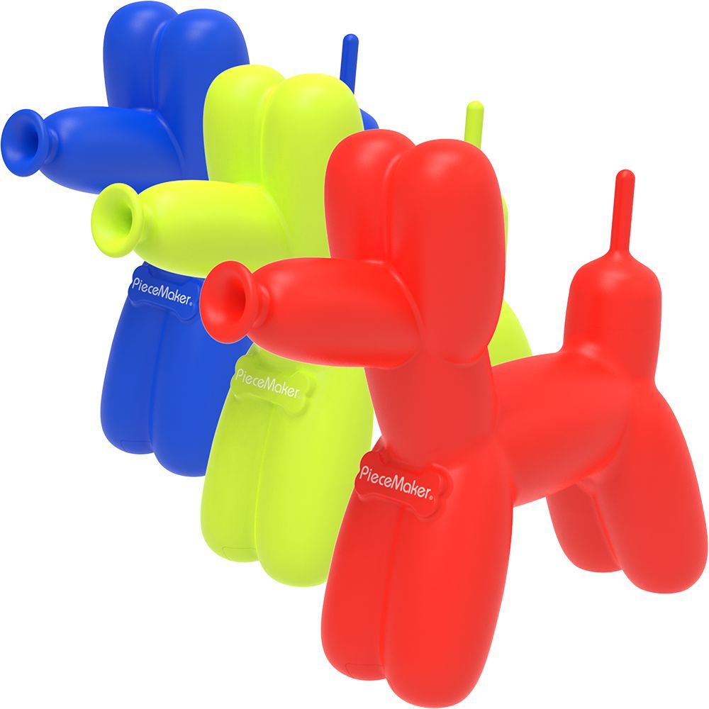 PieceMaker K9 Balloon Dog Silicone Water Pipe - 7.5"