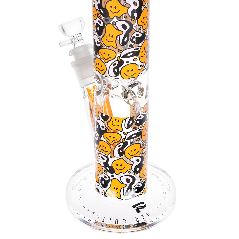 Pulsar Design Series Straight Tube Glass Water Pipe | 12" | 14mm F