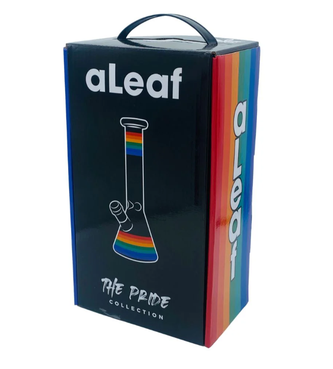 aLeaf Pride Beaker Water Pipe Rainbow | 10" | 14mm F