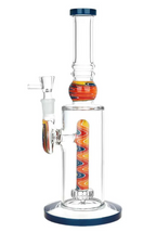 Ascension Wig Wag Glass Water Pipe - 11" / 14mm F / Colors Vary