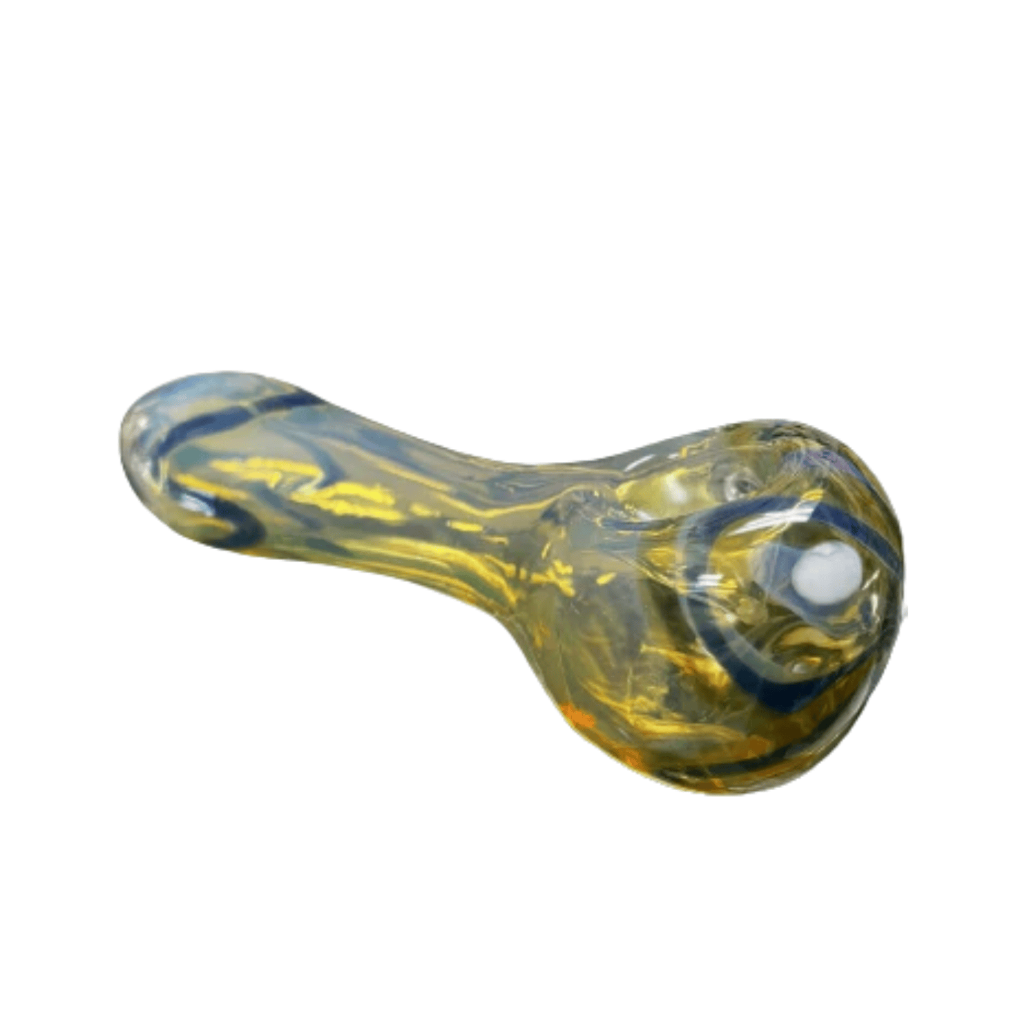 3.5” Blue & Yellow Glass Hand Pipe (1 Pc)