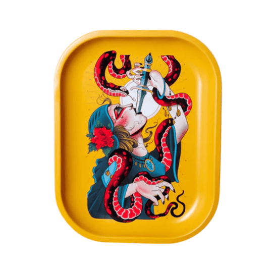Serpentine Metal Rollin' Tray