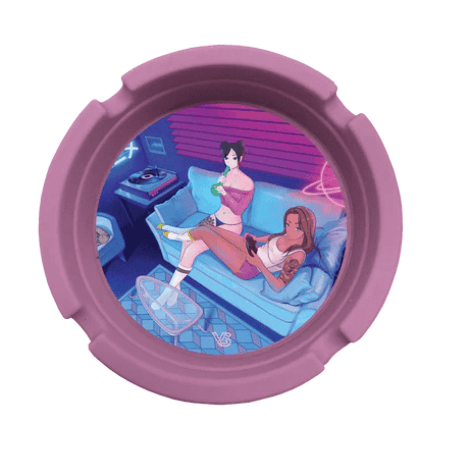 Button Mash'd Blazin' Silicone Ashtray