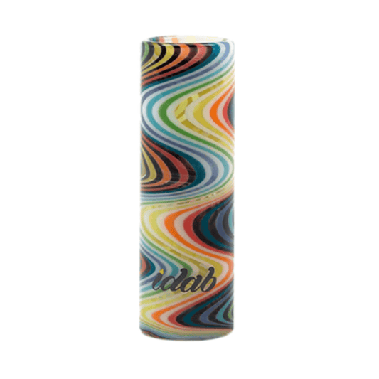 Stundenglass IDab Glass Hookah Hose Tip (Rainbow + Clear)