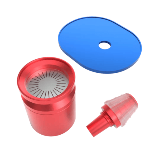 Stündenglass Infusion Chamber Assembly - Blue and Red