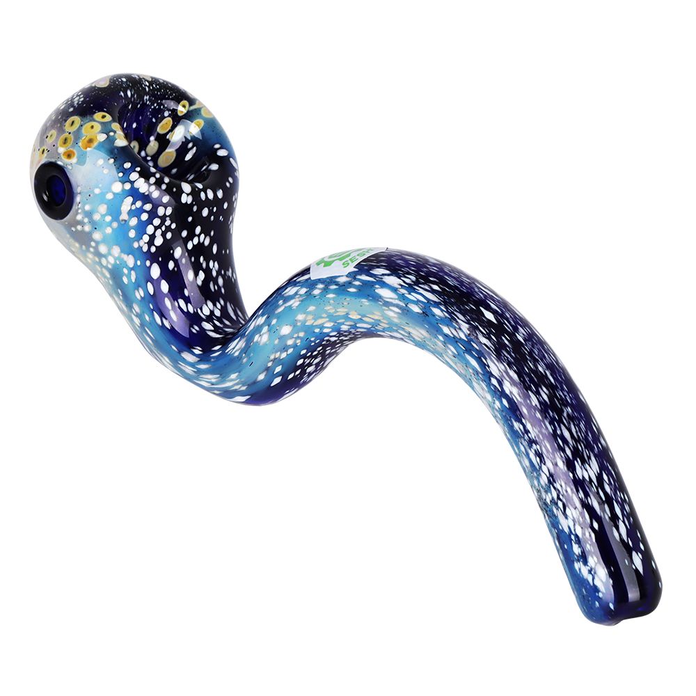 SeshGear Galaxy View Sherlock Glass Hand Pipe - 6"