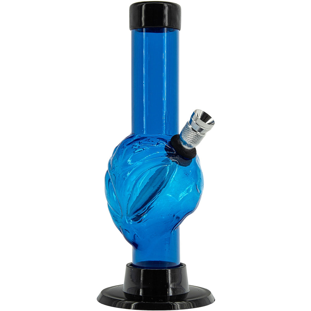 Mini Skull Acrylic Bong - 6" Tall - Multiple Colors
