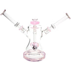 Pulsar Date Night: Part 2 Dual Neck Glass Water Pipe | 8.5" | 14mm F