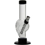 Mini Skull Acrylic Bong - 6" Tall - Multiple Colors