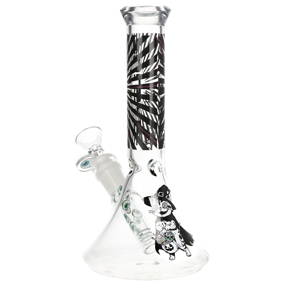 Pulsar Scary Kitty Beaker Glass Water Pipe - 8.5" / 14mm F