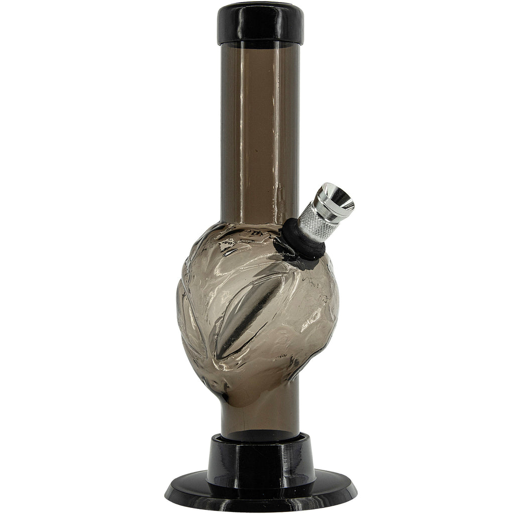 Mini Skull Acrylic Bong - 6" Tall - Multiple Colors