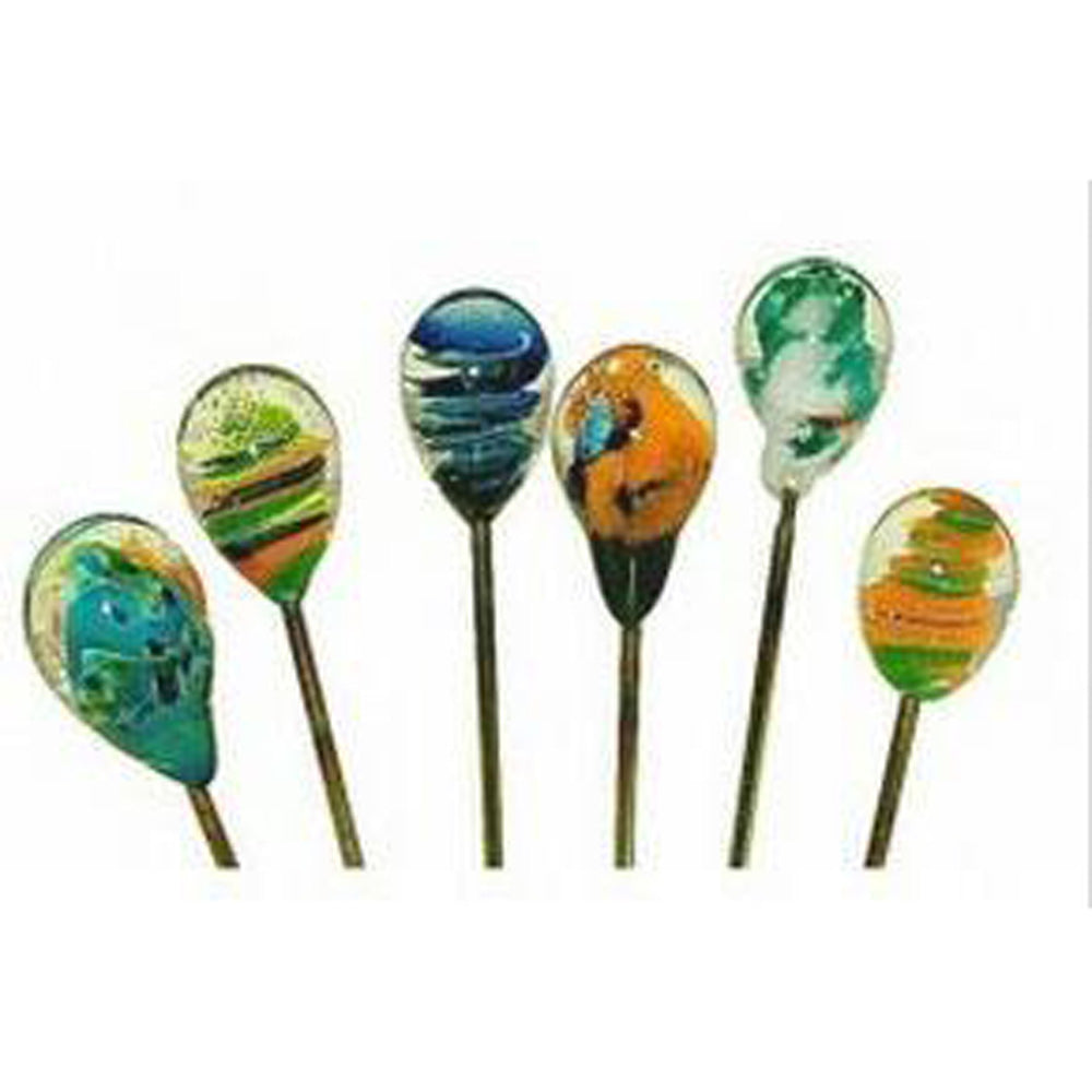 Handblown Glass Hairpin/Poker 6"