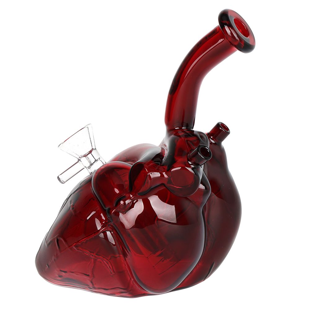 Pulsar Be Still My Heart Glass Water Pipe 6.5" - 14mm F