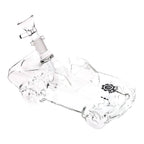 2CT BUNDLE - SeshGear Clear Car Glass Water Pipe - 6.75" / 14mm F
