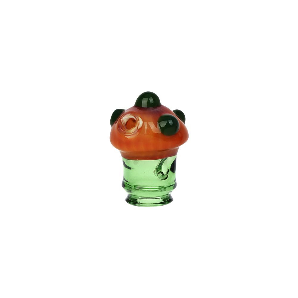 Pulsar Mushroom Glass Mouthpiece Attachment for Puffco Pivot w/ Display Stand - Colors Vary