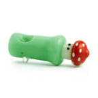 Red-Top Mushroom Glass Hand Pipe