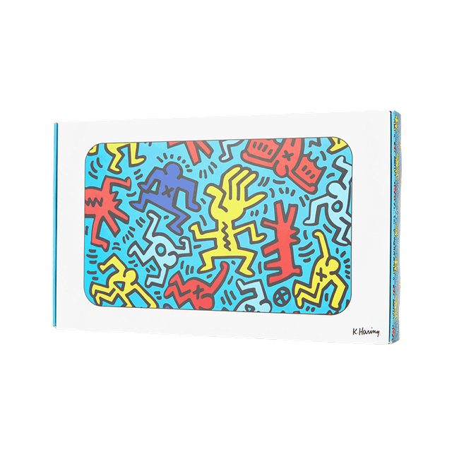 K. Haring Glass Rolling Tray