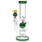 Pulsar Peyote Bloom Bubble Base Glass Water Pipe - 12.25" / 14mm F