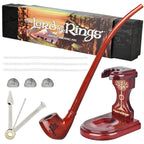Pulsar Shire Pipes x LoTR GANDALF Pipe & MIDDLE-EARTH Pipe Stand Bundle - 12.5"