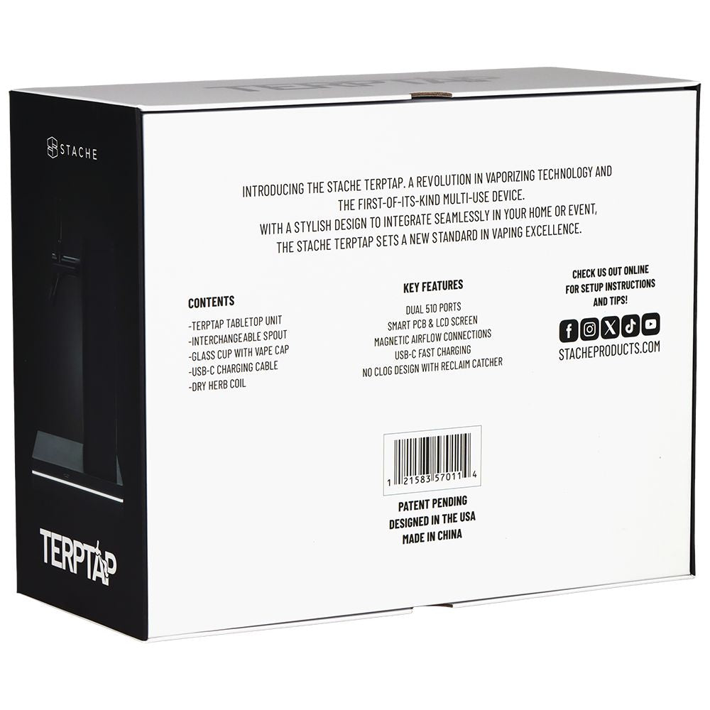 Stache Products Terp Tap Portable Vaporizer | 3000mAh | Black