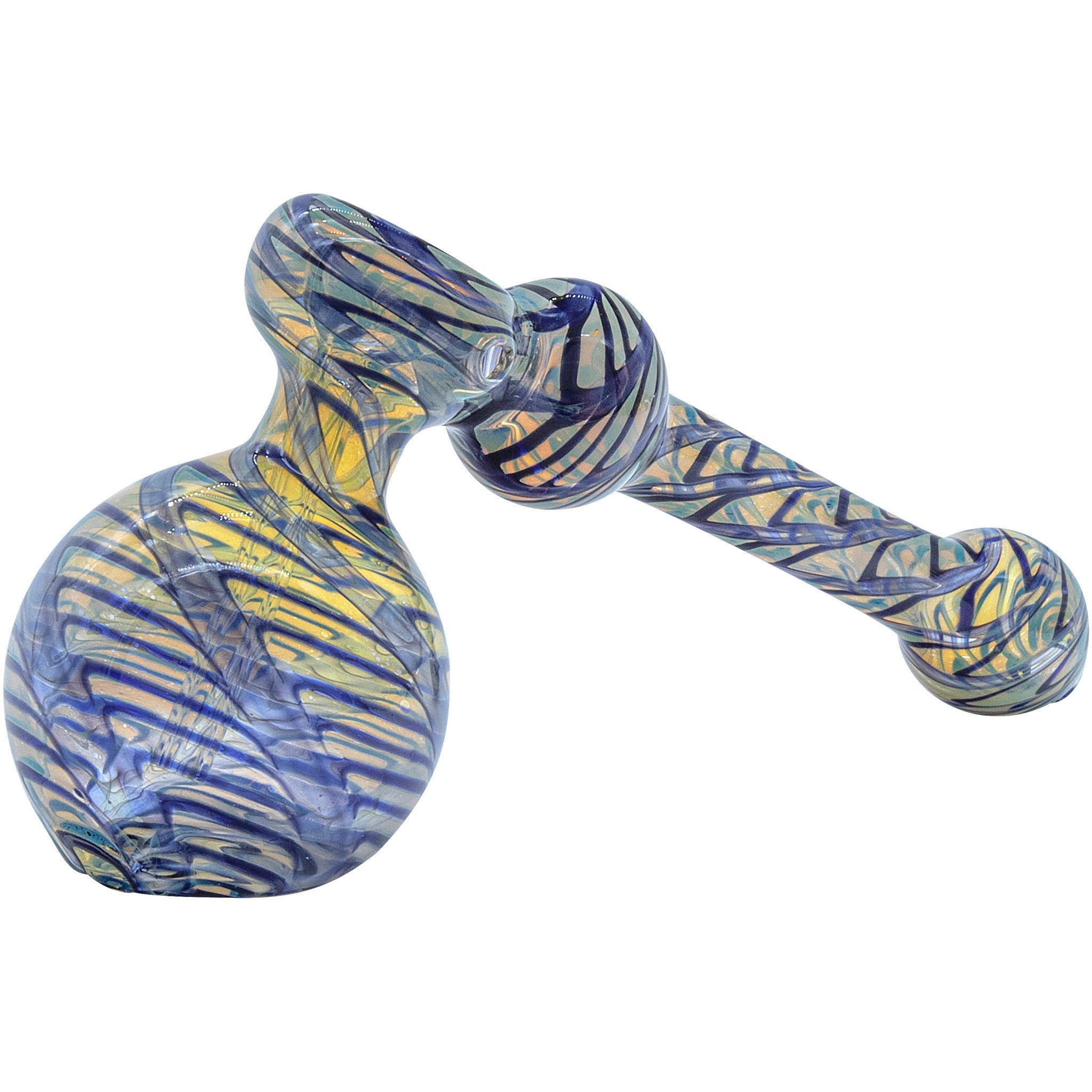 LA Pipes Full Rake Fumed Hammer Bubbler Pipe 6"