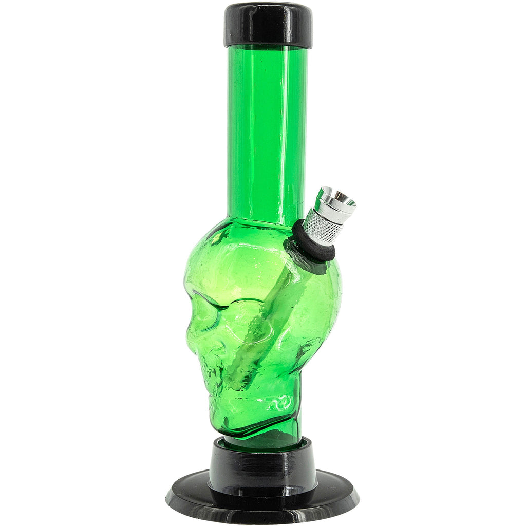 Mini Alien Head Acrylic Bong - 6" Tall