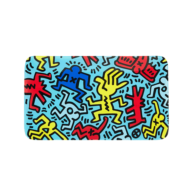 K. Haring Glass Rolling Tray