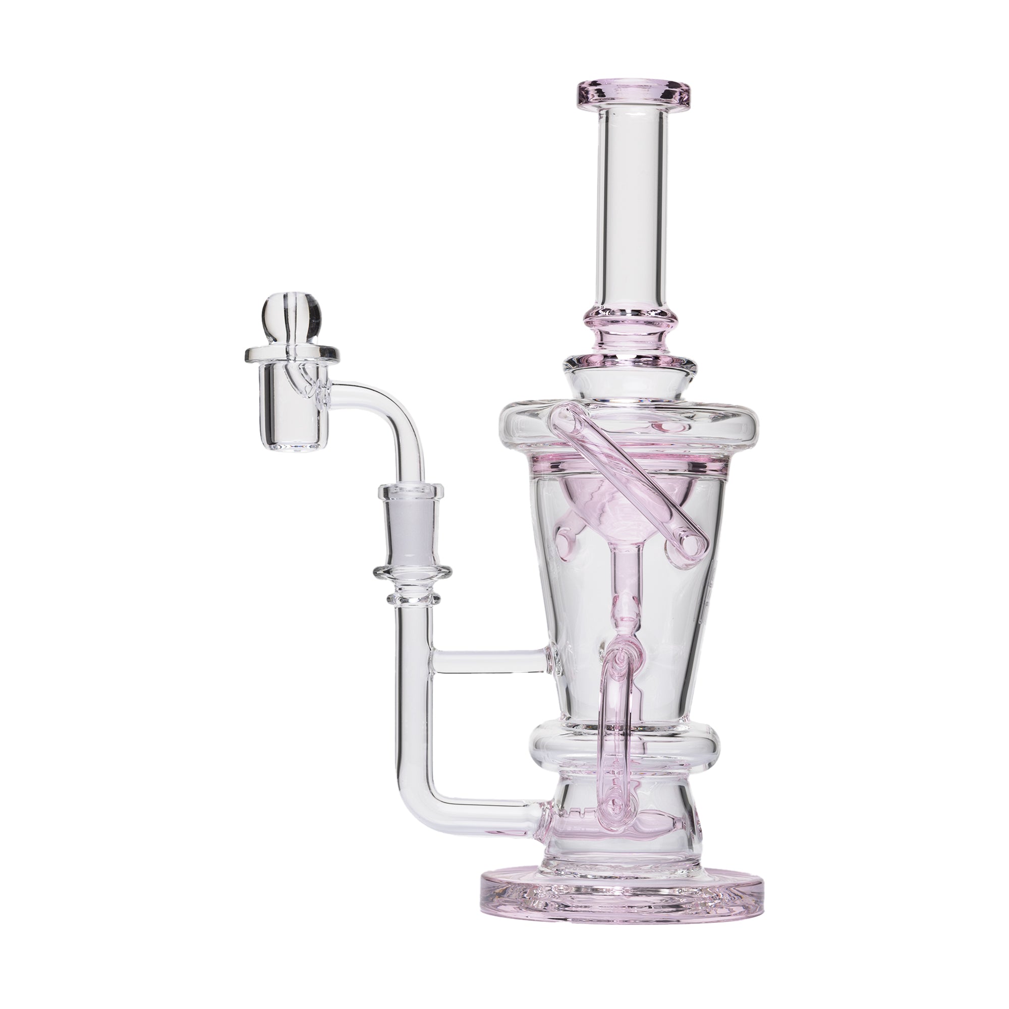 Human Grade 10.25" Straight Recycler Glass Water Pipe
