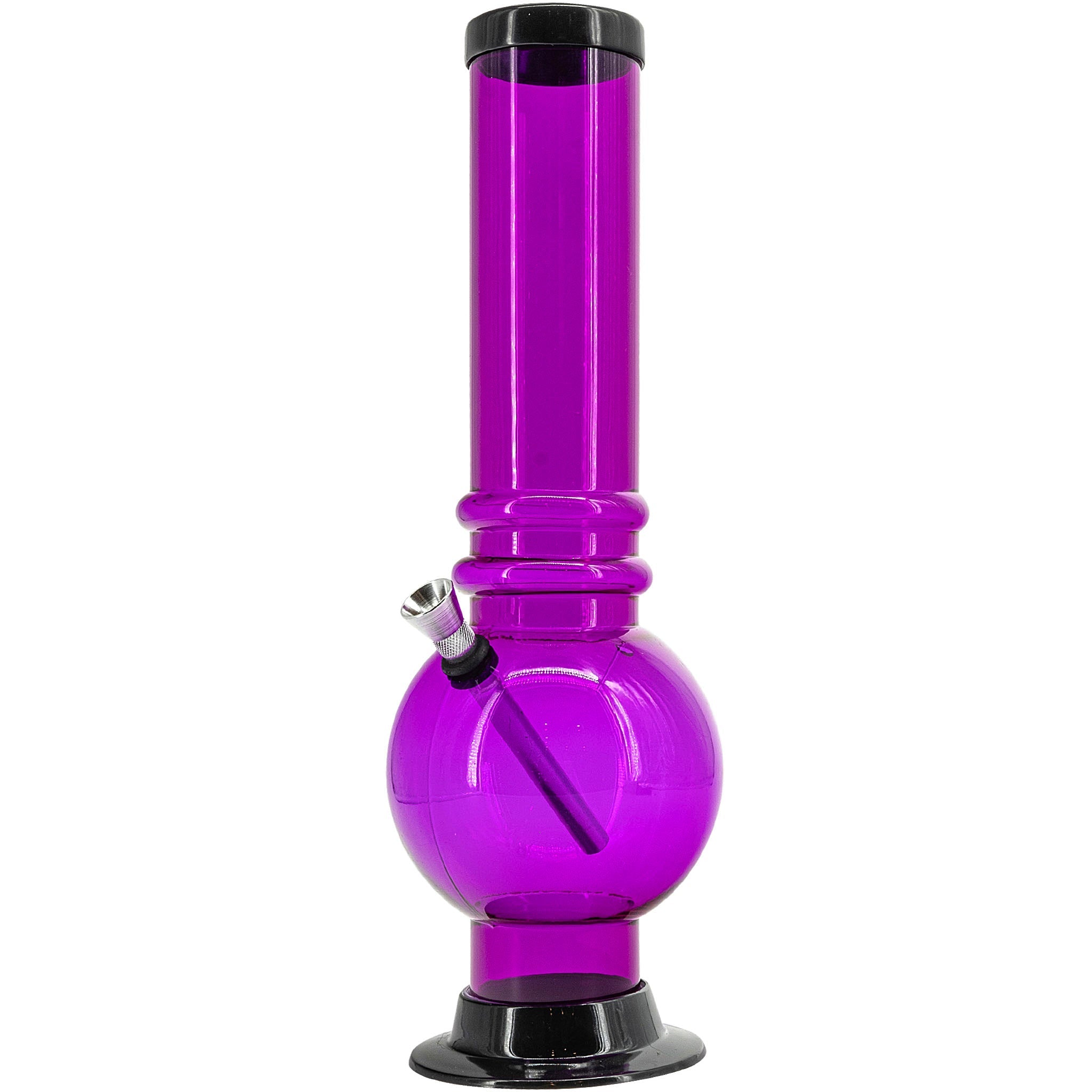 Acrylic Bubble Base Bong - 12-15"
