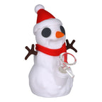 Snappy Snowman Silicone Water Pipe w Glass Bowl - 5.25" / 14mm F