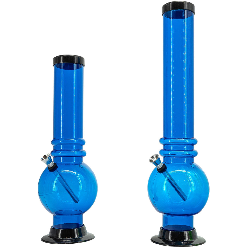 Acrylic Bubble Base Bong - 12-15"