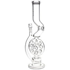 Pulsar Swiss Perc Kink Neck Glass Water Pipe - 18" / 14mm F