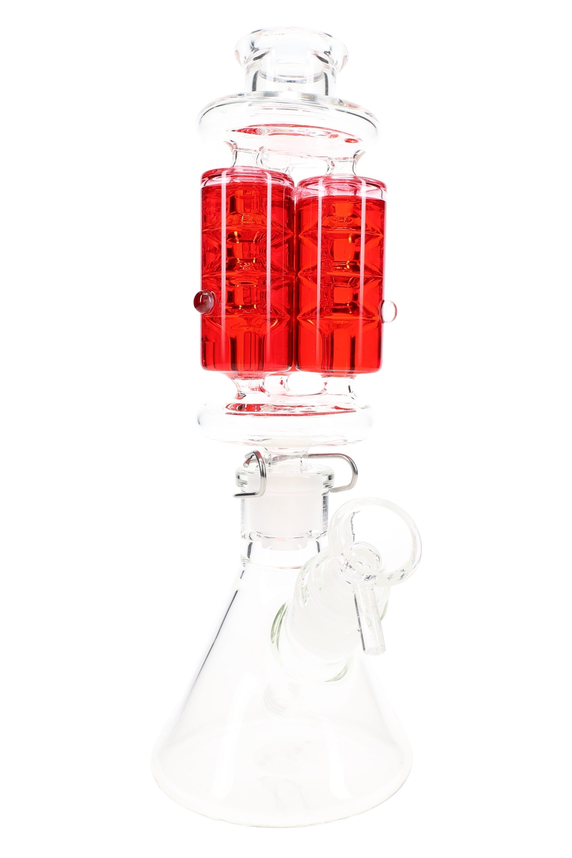 Glycerin Triple Chamber Beaker Bong “Freeze Trio” – 10.5″