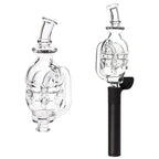 Pulsar Fab Egg Bubbler Glass Mouthpiece Attachment for Puffco Pivot - 5" / Clear