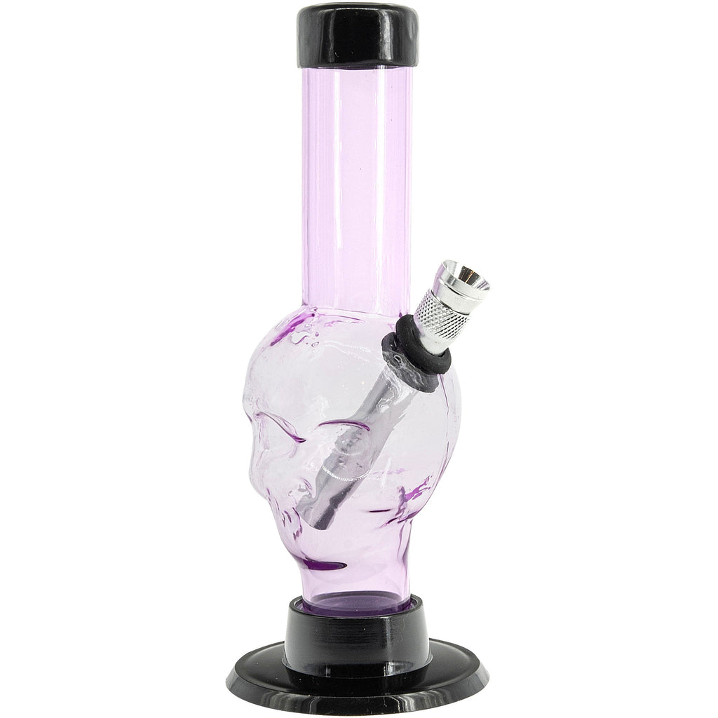 Mini Alien Head Acrylic Bong - 6" Tall