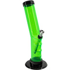 Acrylic Angled Straight Tube Bong 9-12"