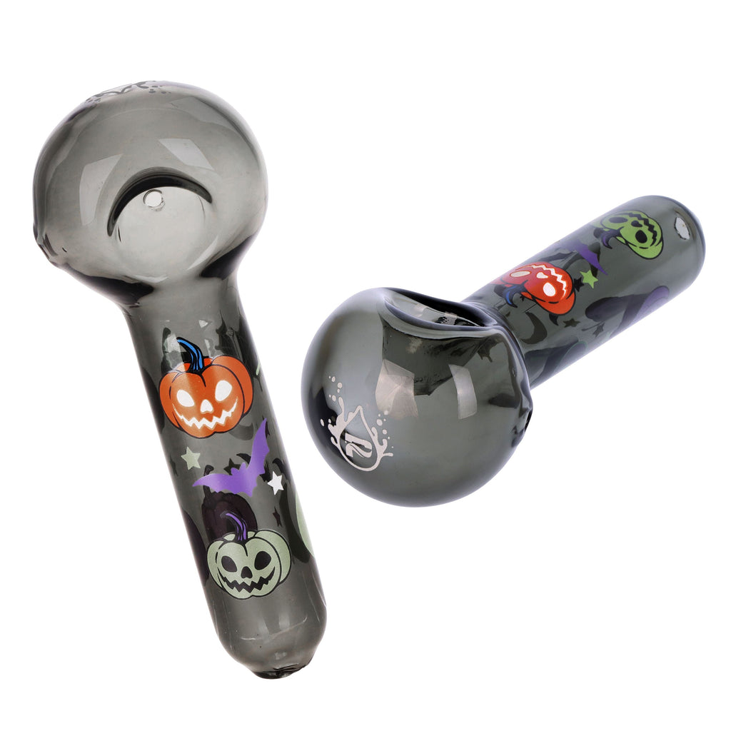 Pulsar Halloween Party Herb Pipe Glow Duo- 10" / 14mm F