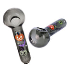 Pulsar Halloween Party Herb Pipe Glow Duo- 10" / 14mm F
