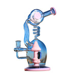 Spiral Mushroom Recycler Water Pipe w/ Circ Perc 11"