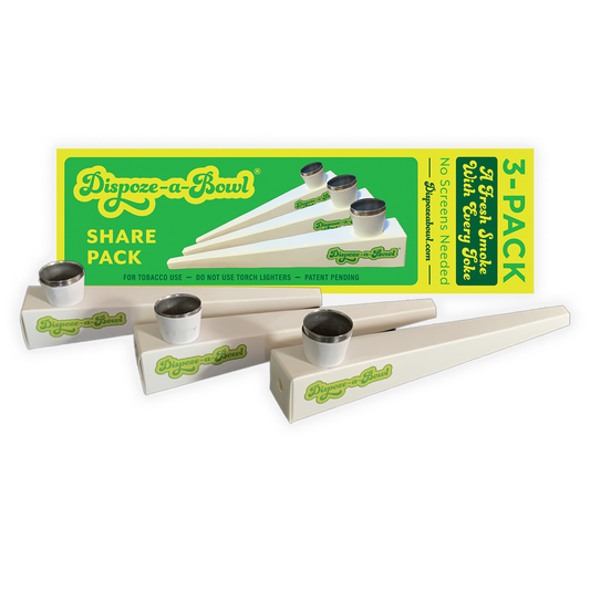 The Dispoze-a-Bowl ® 3-Pack: Your Essential On-The-Go Clean Smoke