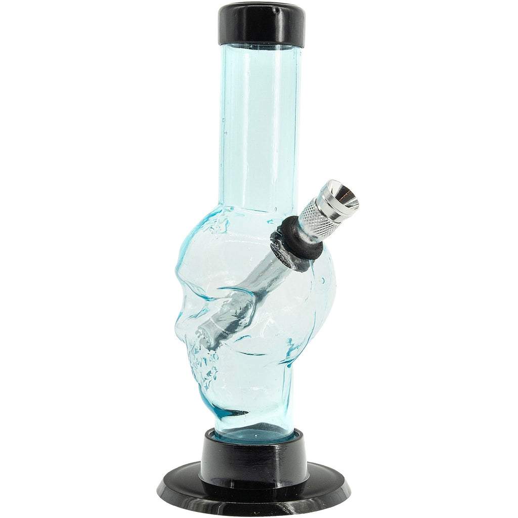 Mini Alien Head Acrylic Bong - 6" Tall